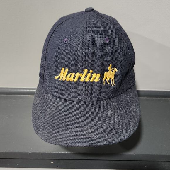 VTG 80s? Marlin Firearms Rifle Manufacturer USA Made Snapback Hat Cap OSFA - Picture 5 of 14